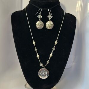 Snowflake Necklace and Matching Earrings- Christopher & Banks